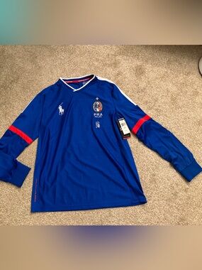 Ralph Lauren Royal Blue France Polo Long Sleeve Jersey